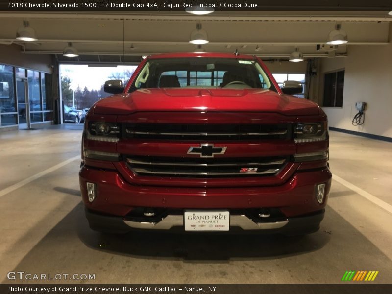 Cajun Red Tintcoat / Cocoa Dune 2018 Chevrolet Silverado 1500 LTZ Double Cab 4x4