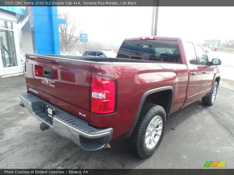 Sonoma Red Metallic / Jet Black 2015 GMC Sierra 1500 SLE Double Cab 4x4