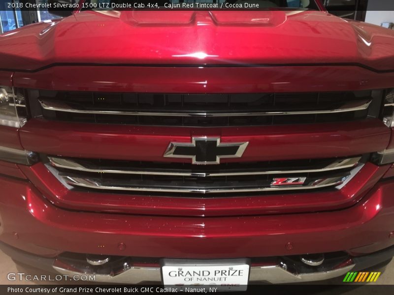 Cajun Red Tintcoat / Cocoa Dune 2018 Chevrolet Silverado 1500 LTZ Double Cab 4x4