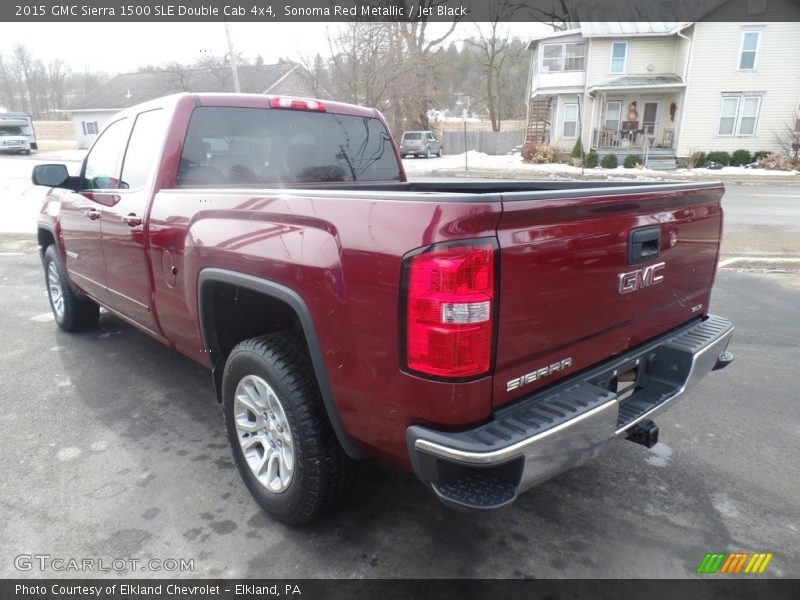Sonoma Red Metallic / Jet Black 2015 GMC Sierra 1500 SLE Double Cab 4x4