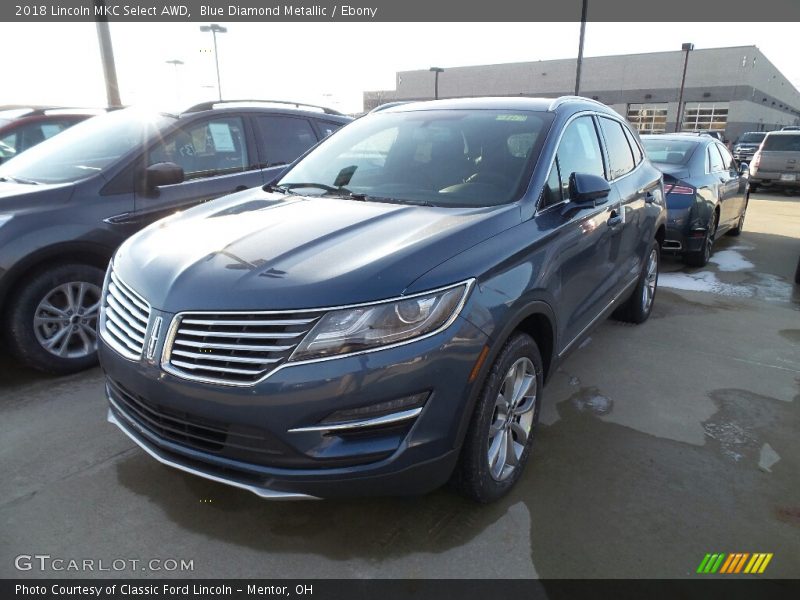 Blue Diamond Metallic / Ebony 2018 Lincoln MKC Select AWD