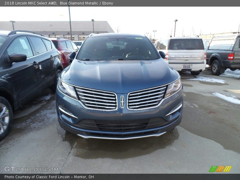 Blue Diamond Metallic / Ebony 2018 Lincoln MKC Select AWD