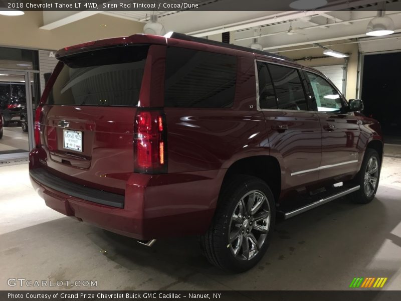 Siren Red Tintcoat / Cocoa/Dune 2018 Chevrolet Tahoe LT 4WD
