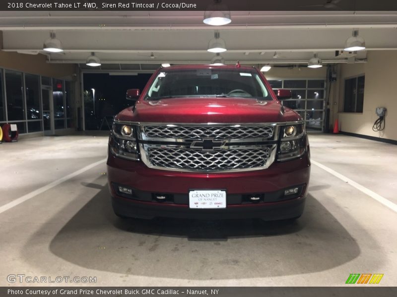 Siren Red Tintcoat / Cocoa/Dune 2018 Chevrolet Tahoe LT 4WD