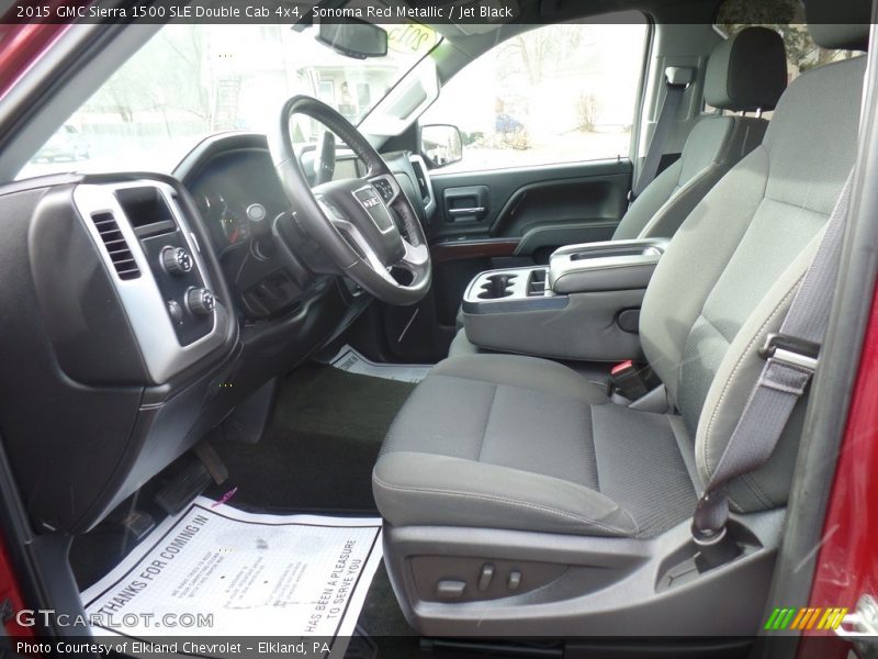 Sonoma Red Metallic / Jet Black 2015 GMC Sierra 1500 SLE Double Cab 4x4