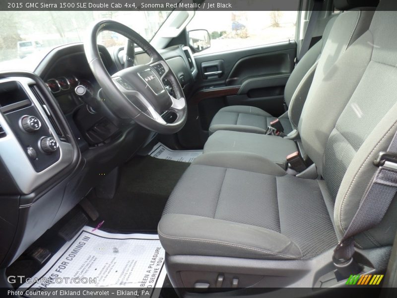 Sonoma Red Metallic / Jet Black 2015 GMC Sierra 1500 SLE Double Cab 4x4