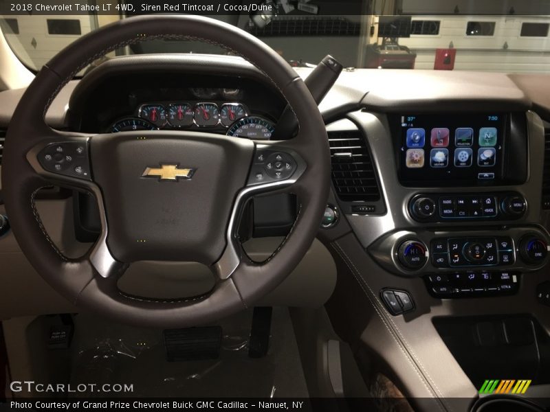 Siren Red Tintcoat / Cocoa/Dune 2018 Chevrolet Tahoe LT 4WD