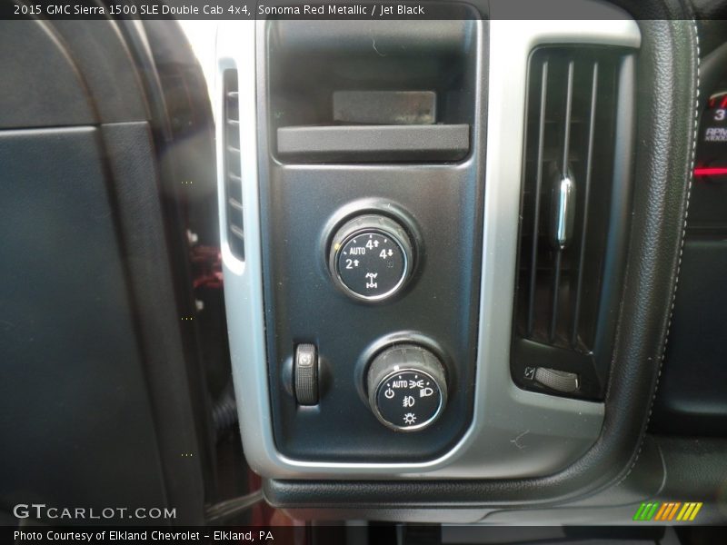 Sonoma Red Metallic / Jet Black 2015 GMC Sierra 1500 SLE Double Cab 4x4