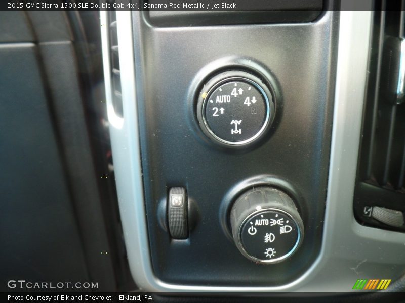 Sonoma Red Metallic / Jet Black 2015 GMC Sierra 1500 SLE Double Cab 4x4