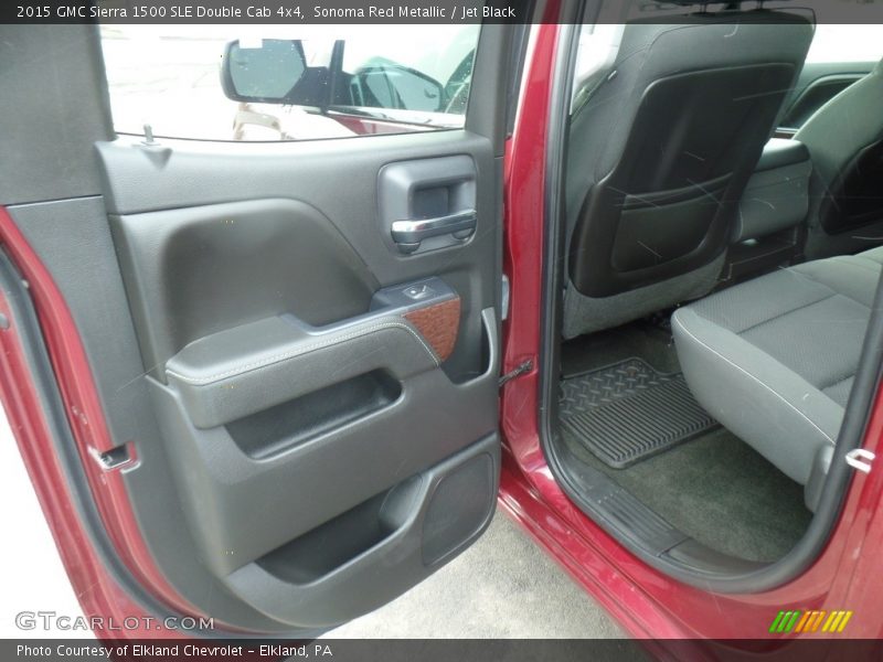 Sonoma Red Metallic / Jet Black 2015 GMC Sierra 1500 SLE Double Cab 4x4