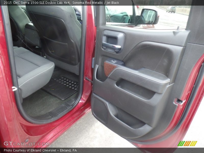 Sonoma Red Metallic / Jet Black 2015 GMC Sierra 1500 SLE Double Cab 4x4