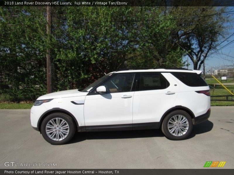 Fuji White / Vintage Tan/Ebony 2018 Land Rover Discovery HSE Luxury