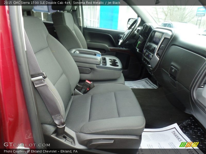 Sonoma Red Metallic / Jet Black 2015 GMC Sierra 1500 SLE Double Cab 4x4