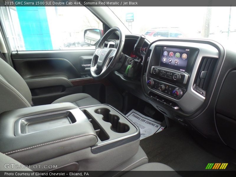 Sonoma Red Metallic / Jet Black 2015 GMC Sierra 1500 SLE Double Cab 4x4