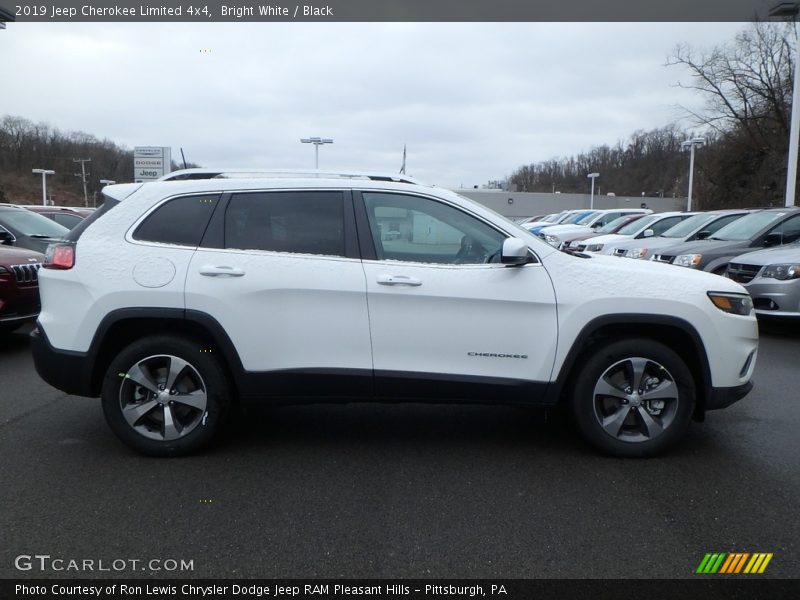 Bright White / Black 2019 Jeep Cherokee Limited 4x4