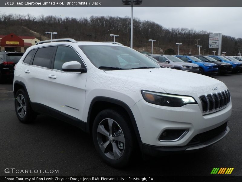 Bright White / Black 2019 Jeep Cherokee Limited 4x4