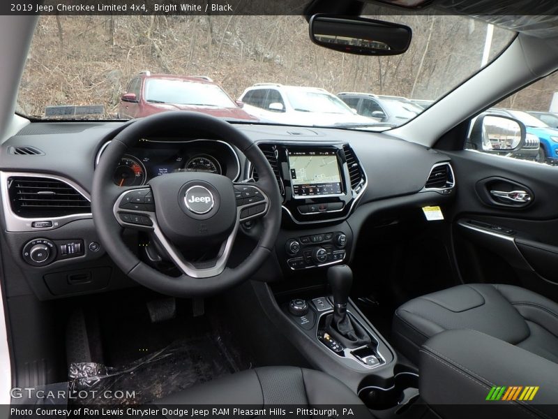 Bright White / Black 2019 Jeep Cherokee Limited 4x4