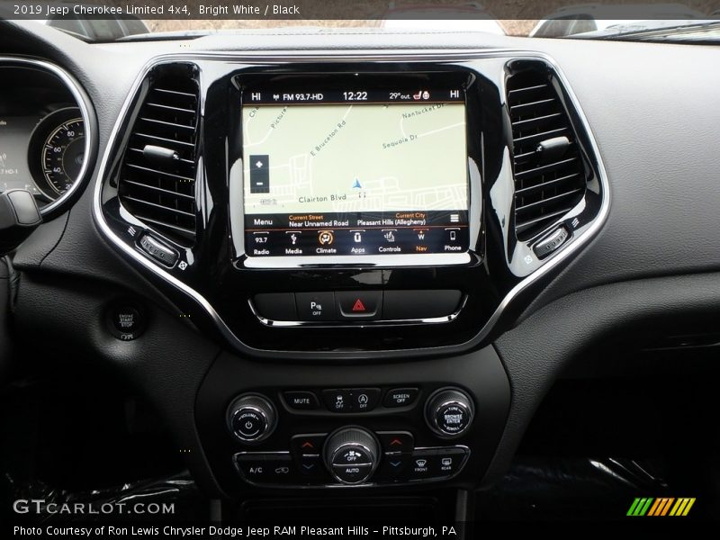 Bright White / Black 2019 Jeep Cherokee Limited 4x4