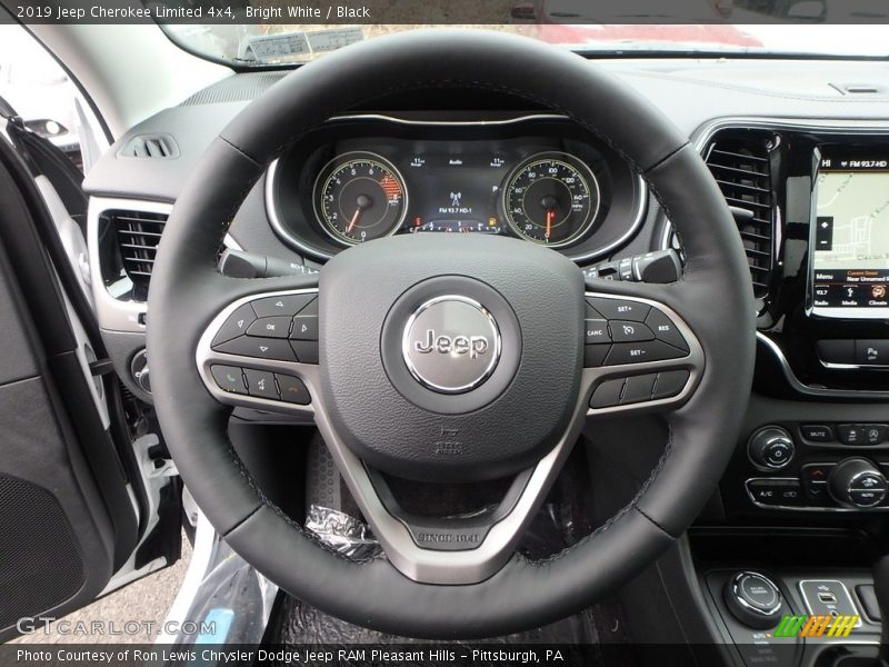 Bright White / Black 2019 Jeep Cherokee Limited 4x4