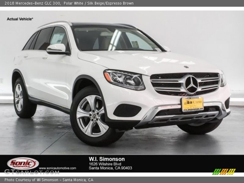 Polar White / Silk Beige/Espresso Brown 2018 Mercedes-Benz GLC 300
