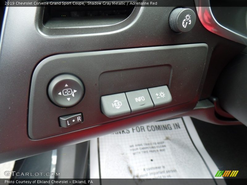 Shadow Gray Metallic / Adrenaline Red 2019 Chevrolet Corvette Grand Sport Coupe