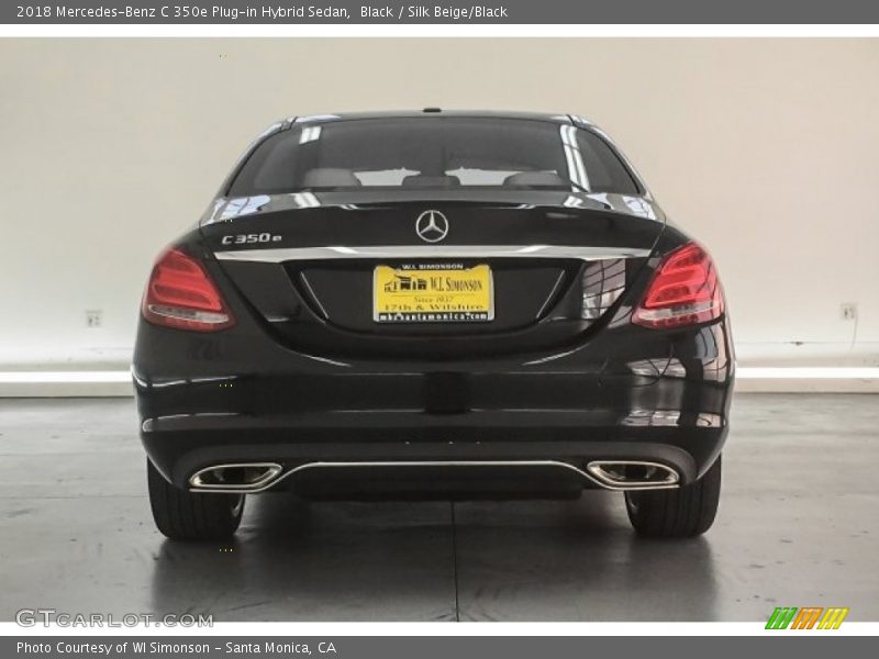 Black / Silk Beige/Black 2018 Mercedes-Benz C 350e Plug-in Hybrid Sedan