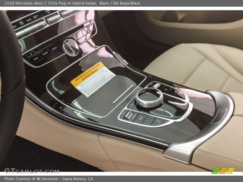 Black / Silk Beige/Black 2018 Mercedes-Benz C 350e Plug-in Hybrid Sedan