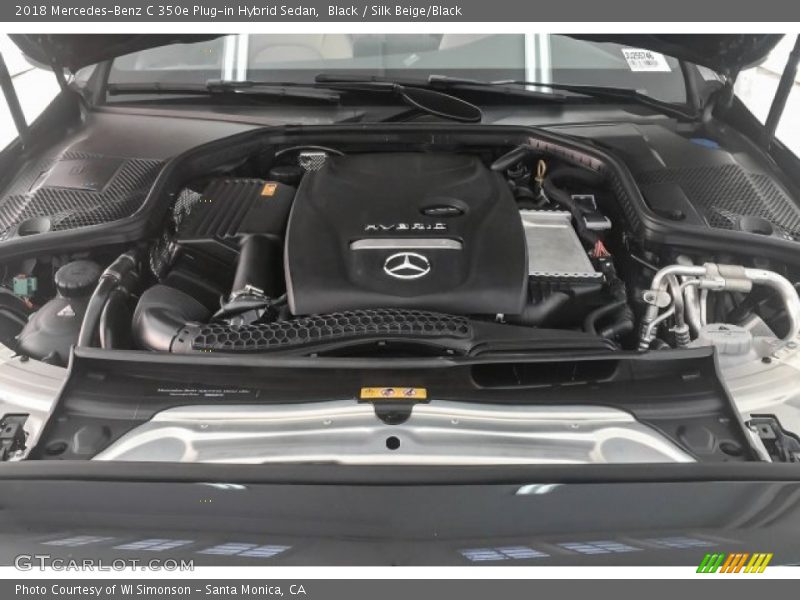 Black / Silk Beige/Black 2018 Mercedes-Benz C 350e Plug-in Hybrid Sedan