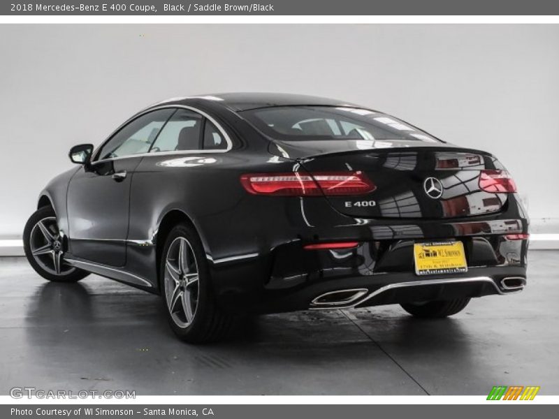 Black / Saddle Brown/Black 2018 Mercedes-Benz E 400 Coupe