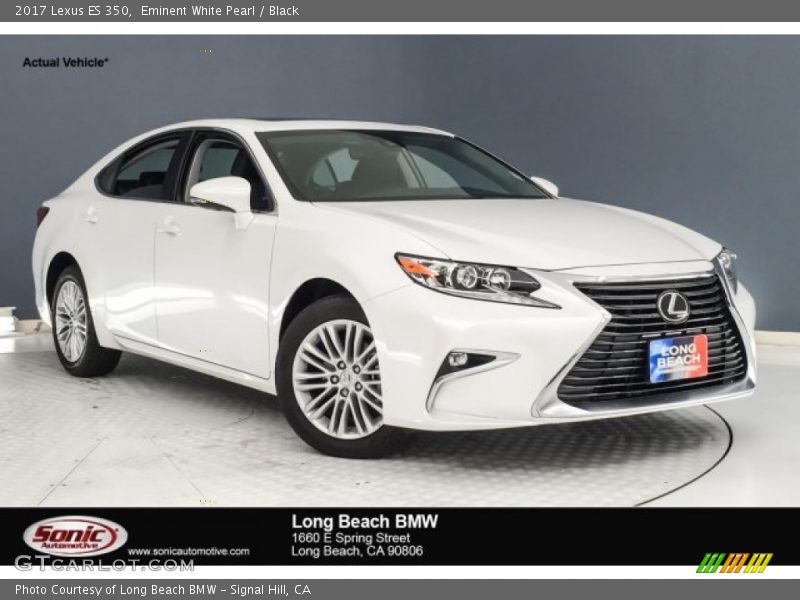 Eminent White Pearl / Black 2017 Lexus ES 350