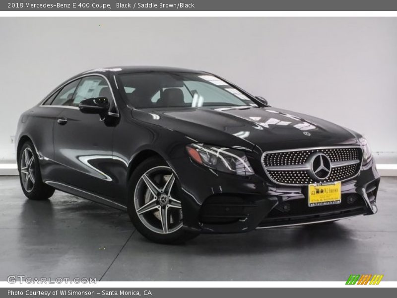 Black / Saddle Brown/Black 2018 Mercedes-Benz E 400 Coupe