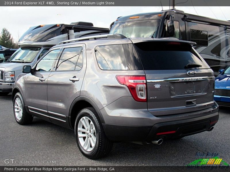 Sterling Gray / Medium Light Stone 2014 Ford Explorer XLT 4WD