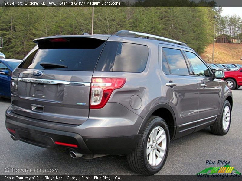 Sterling Gray / Medium Light Stone 2014 Ford Explorer XLT 4WD