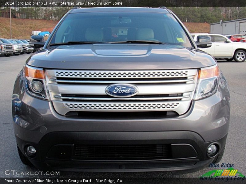 Sterling Gray / Medium Light Stone 2014 Ford Explorer XLT 4WD