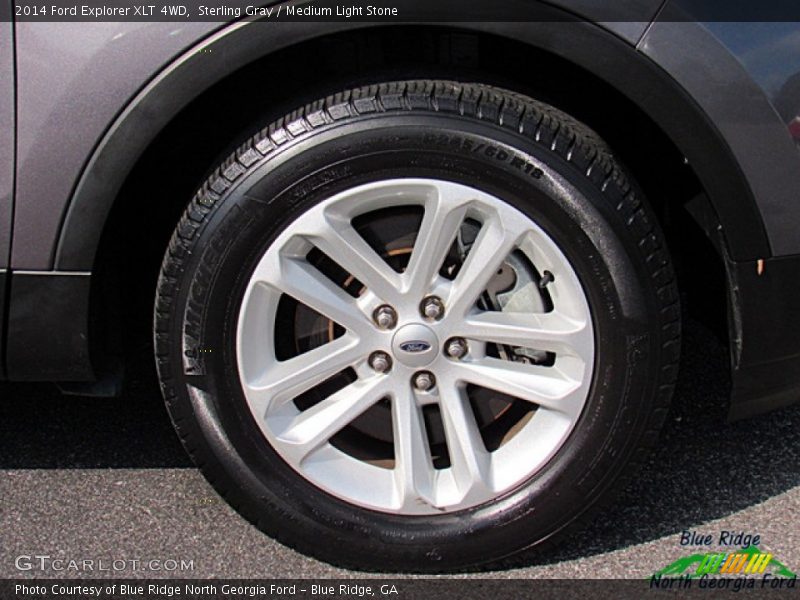Sterling Gray / Medium Light Stone 2014 Ford Explorer XLT 4WD