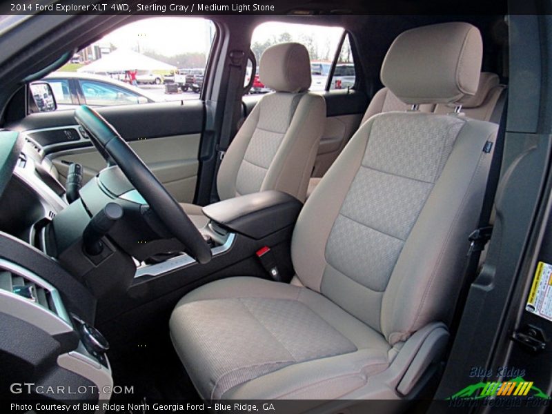 Sterling Gray / Medium Light Stone 2014 Ford Explorer XLT 4WD