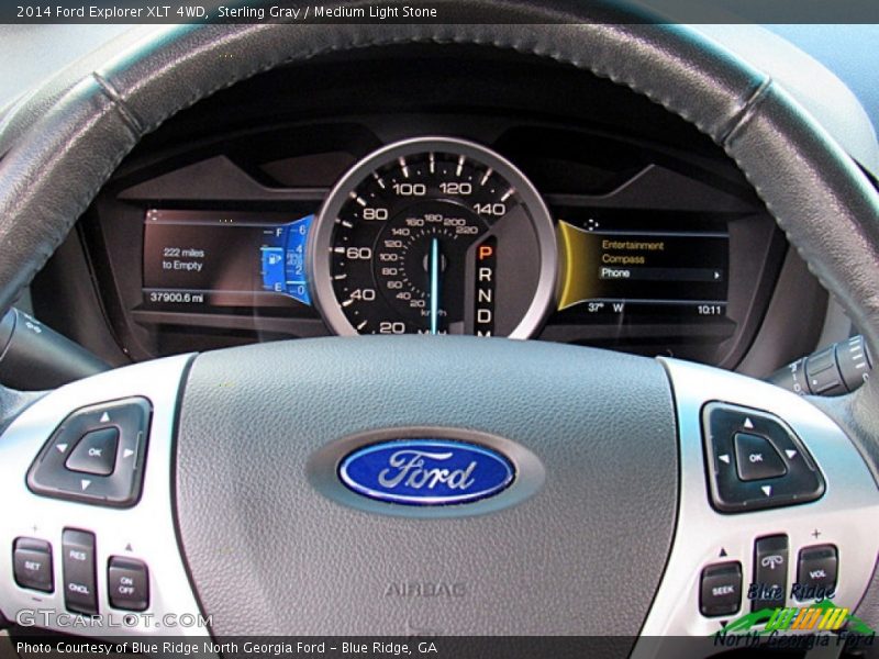 Sterling Gray / Medium Light Stone 2014 Ford Explorer XLT 4WD