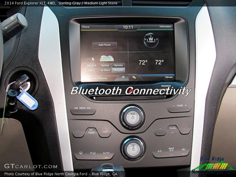Sterling Gray / Medium Light Stone 2014 Ford Explorer XLT 4WD