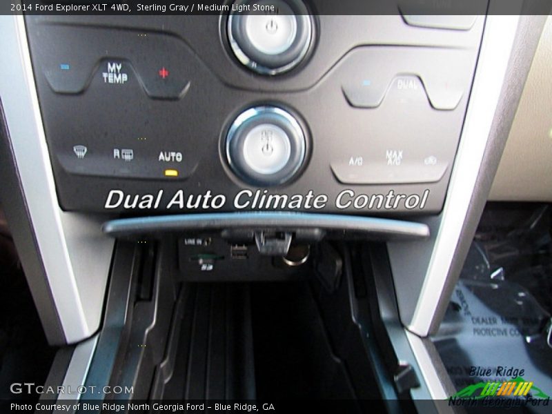 Sterling Gray / Medium Light Stone 2014 Ford Explorer XLT 4WD