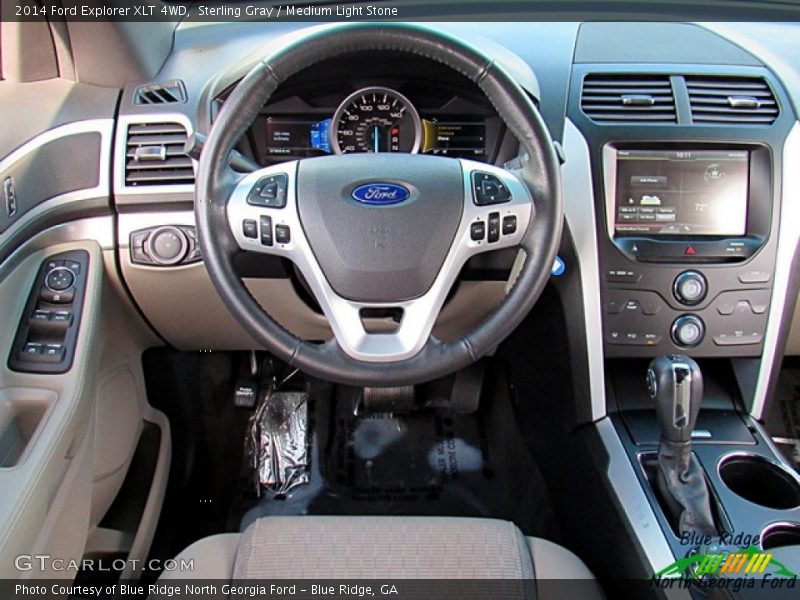 Sterling Gray / Medium Light Stone 2014 Ford Explorer XLT 4WD