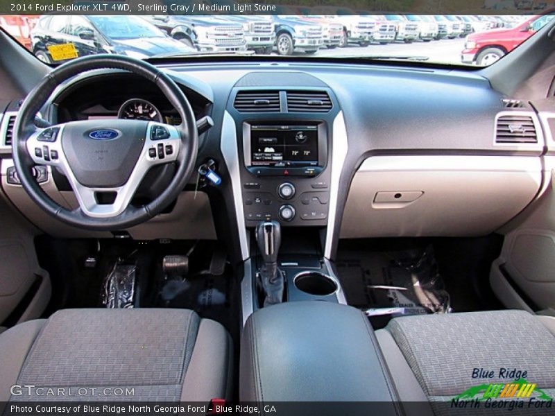 Sterling Gray / Medium Light Stone 2014 Ford Explorer XLT 4WD
