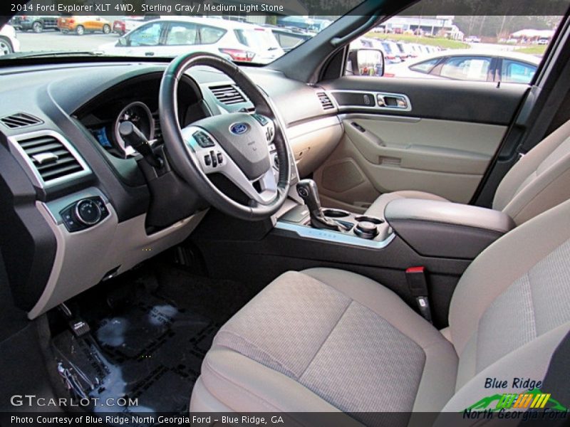 Sterling Gray / Medium Light Stone 2014 Ford Explorer XLT 4WD
