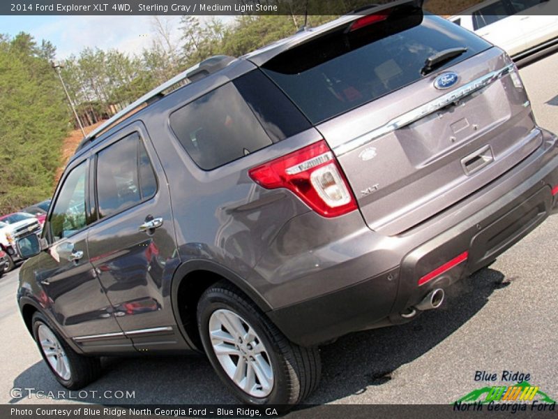 Sterling Gray / Medium Light Stone 2014 Ford Explorer XLT 4WD