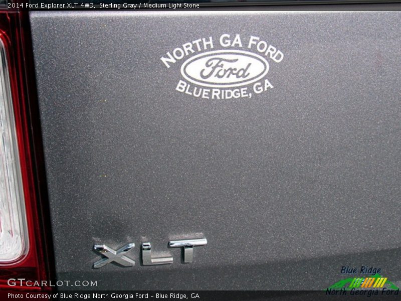 Sterling Gray / Medium Light Stone 2014 Ford Explorer XLT 4WD
