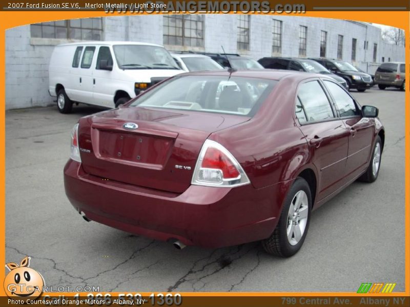 Merlot Metallic / Light Stone 2007 Ford Fusion SE V6