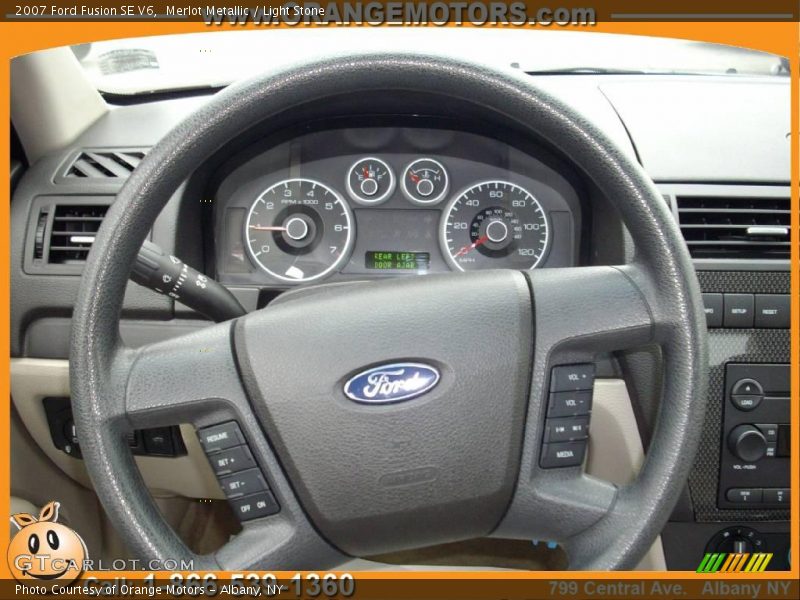 Merlot Metallic / Light Stone 2007 Ford Fusion SE V6