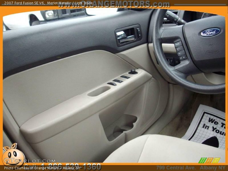Merlot Metallic / Light Stone 2007 Ford Fusion SE V6