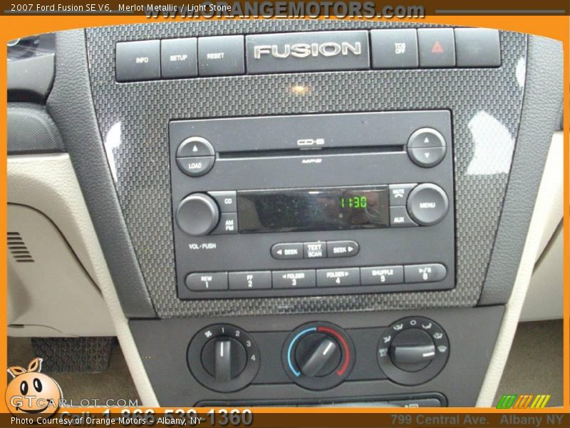 Merlot Metallic / Light Stone 2007 Ford Fusion SE V6