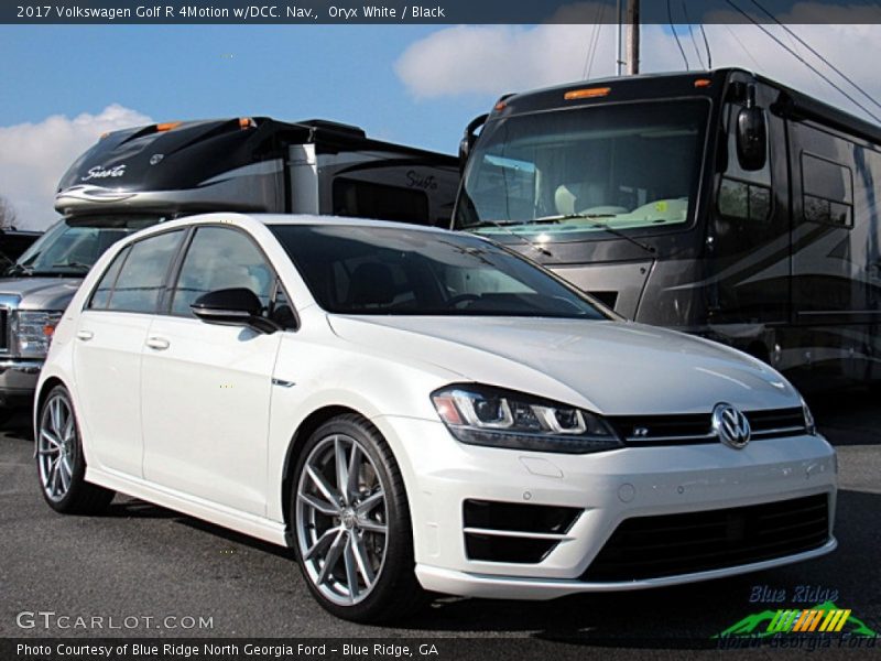 Oryx White / Black 2017 Volkswagen Golf R 4Motion w/DCC. Nav.