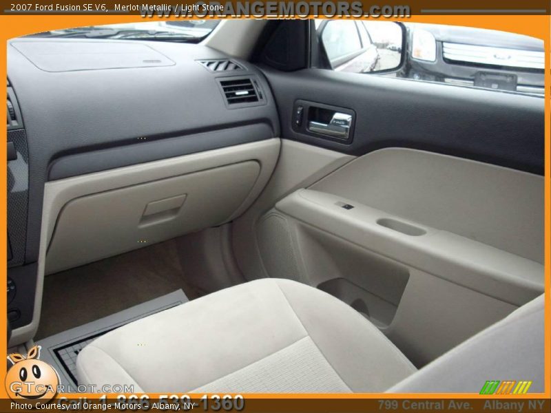 Merlot Metallic / Light Stone 2007 Ford Fusion SE V6